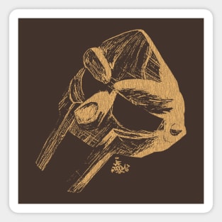 MF Doom Mask Brown Magnet